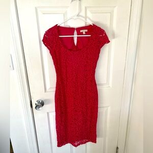 Eva Mendes Pink Cocktail Dress